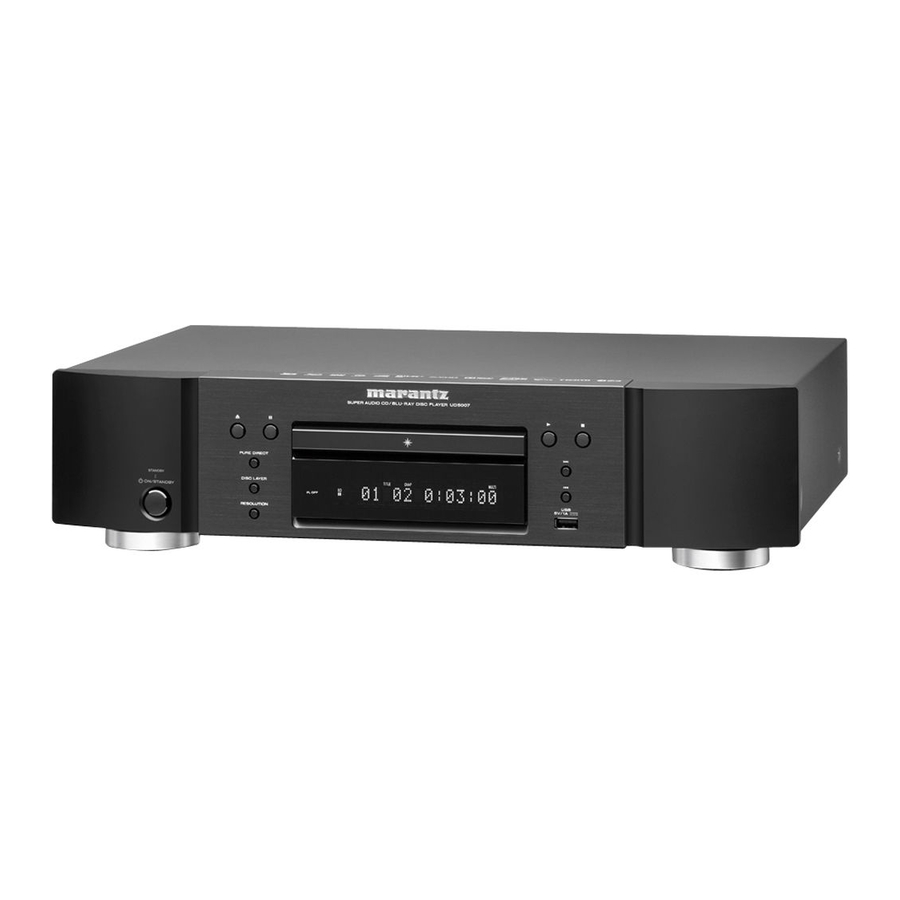 Marantz UD5007 Manuel De L'utilisateur