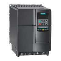 Siemens MICROMASTER 440 Instructions De Service