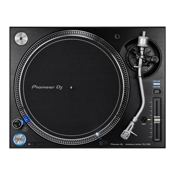 PIONEER DJ PLX-1000 Mode D'emploi