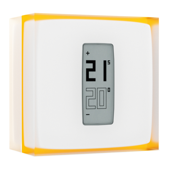 Netatmo Smart Thermostat Mode D'emploi