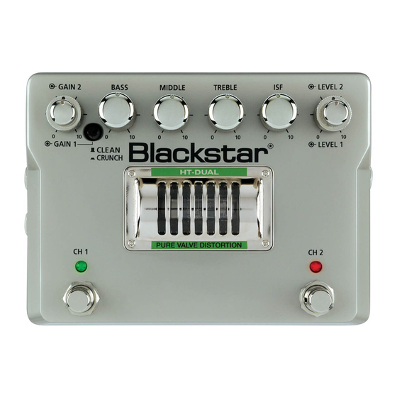 Blackstar Amplification HT-DUAL Mode D'emploi