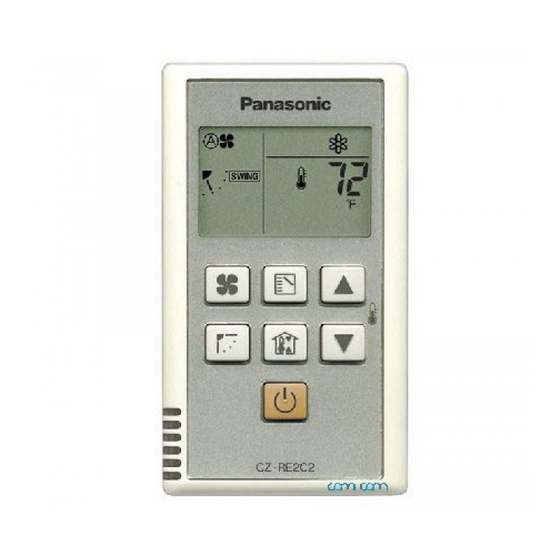 Panasonic CZ-RE2C2 Manuel D'instructions