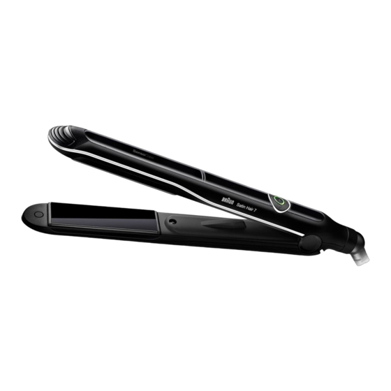 Braun Satin Hair 7 ST 780 Mode D'emploi