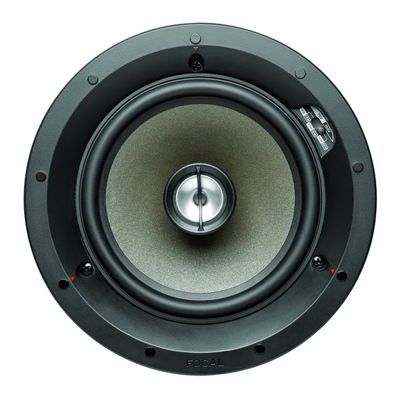 Focal 100-T Serie Manuel D'utilisation