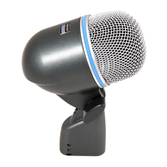Shure BETA52A Mode D'emploi