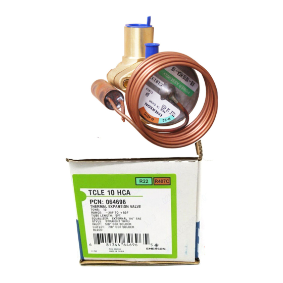 Emerson Thermo TCLE Instructions De Service
