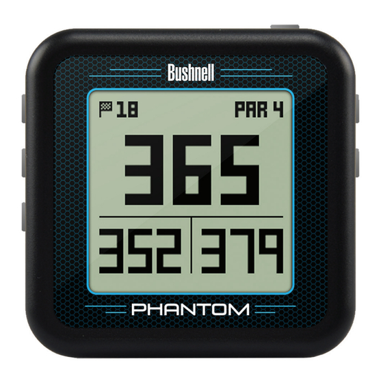 Bushnell GOLF Phantom Mode D'emploi