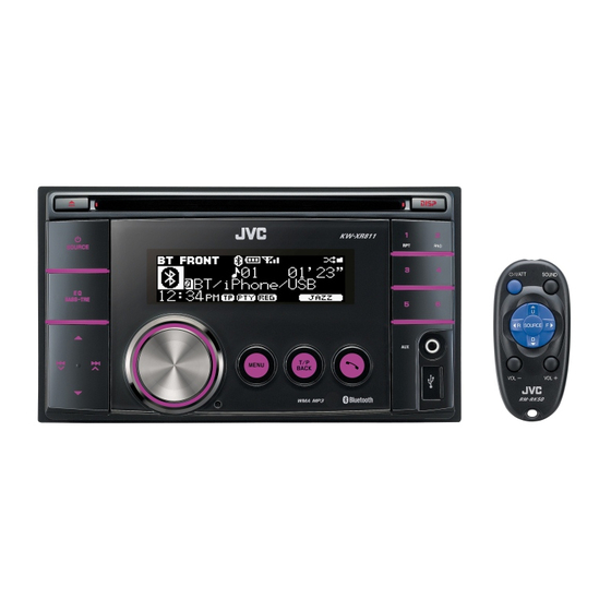 JVC KW-XR811 Manuel D'installation