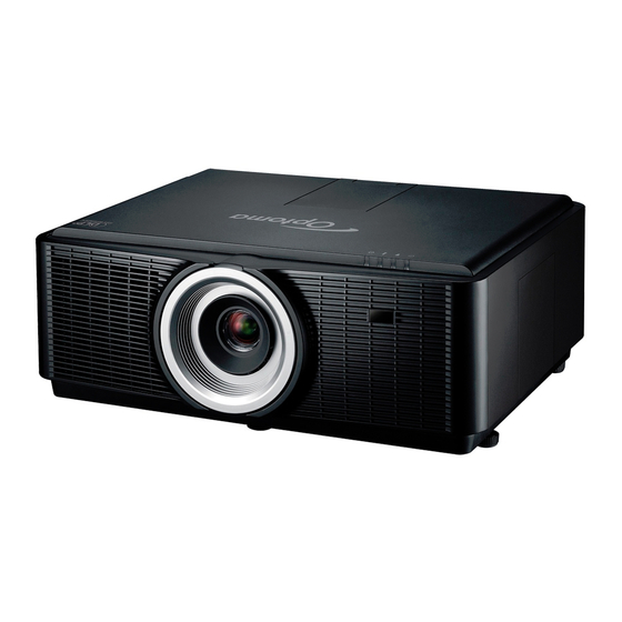 Optoma EW865 Mode D'emploi