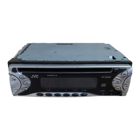 JVC KD-S6060 Manuel D'installation/Raccordement