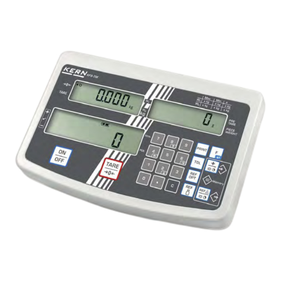 KERN KFS-TM Notice D'utilisation Et D'installation