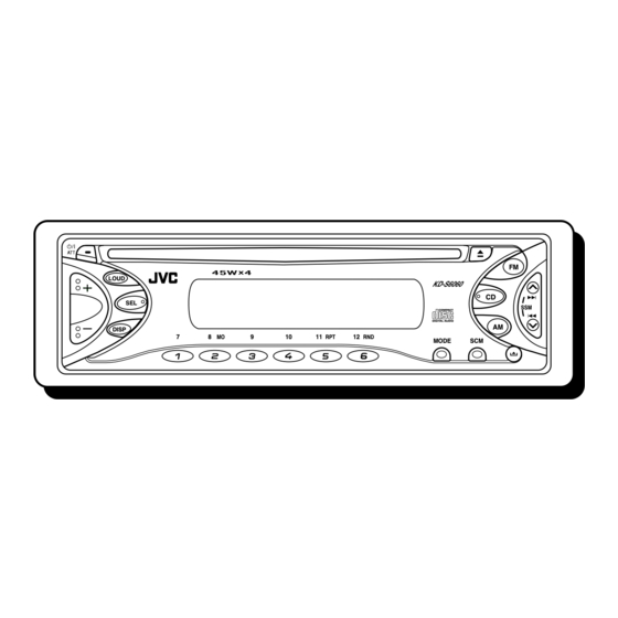 JVC KD-S6060 Manuel D'installation/Raccordement