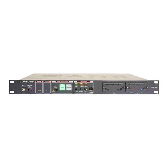 Ramiaudio CSS205 Manuel Utilisateur