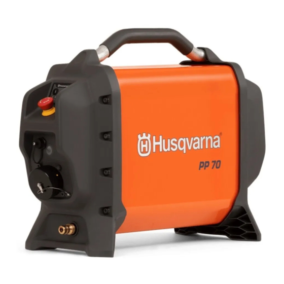 Husqvarna PP 70 Manuel D'utilisation