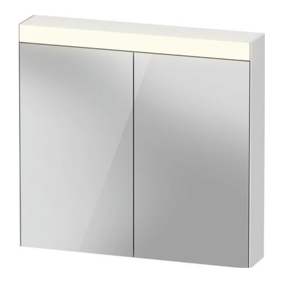 DURAVIT Light and Mirror LM 7841 R Notice De Montage
