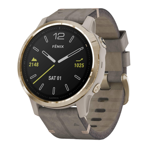 Garmin FENIX 6 Manuel D'utilisation