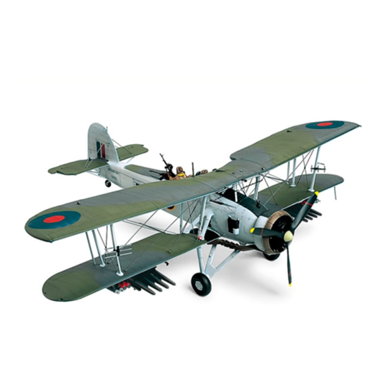 Tamiya FAIREY SWORDFISH Mk.II 61099 Mode D'emploi