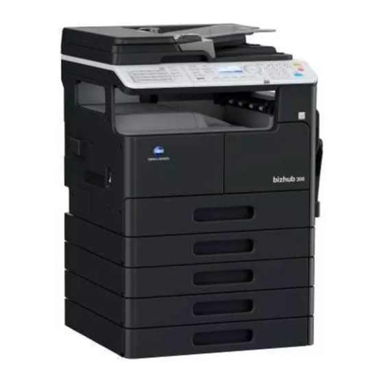 Konica Minolta bizhub 306 Guide De L'utilisateur