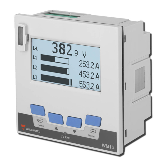 CARLO GAVAZZI WM15 Manuel D'emploi