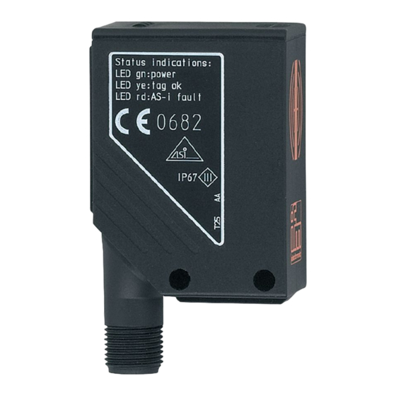 IFM Electronic efector190 DTA100 Notice D'utilisation