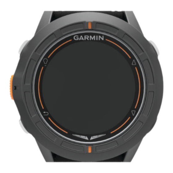 Garmin D2 Pilot Watch Manuel De Demarrage Rapide