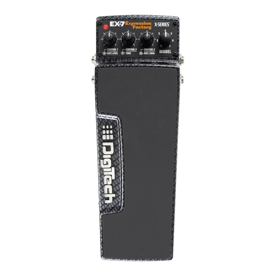 DigiTech Expression EX-7 Factory Guide D'utilisation