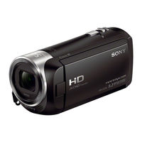 Sony HDR-PJ340E Manuel D'aide