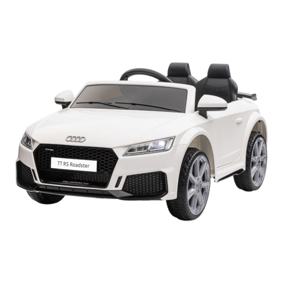 HOMCOM Audi TT RS Roadster Ride On Instructions De Montage