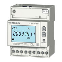 Socomec COUNTIS E47 Manuel D'installation Et D'utilisation