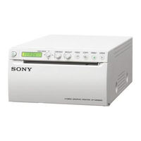 Sony UP-X898MD Instructions D'utilisation