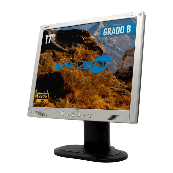 Acer AL1715 Mode D'emploi