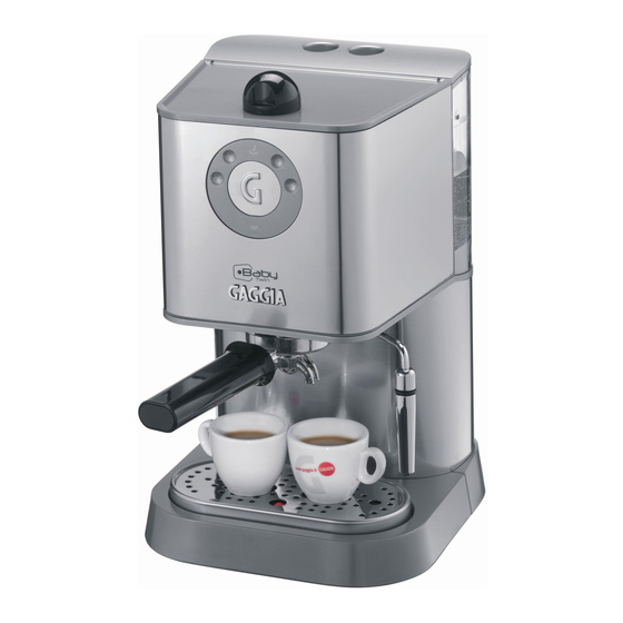 Gaggia Baby Twin Mode D'emploi