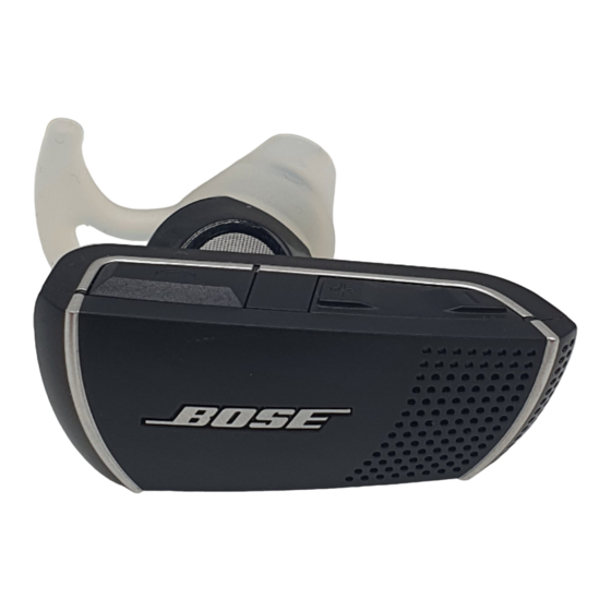 Bose Bluetooth headset Notice D'utilisation