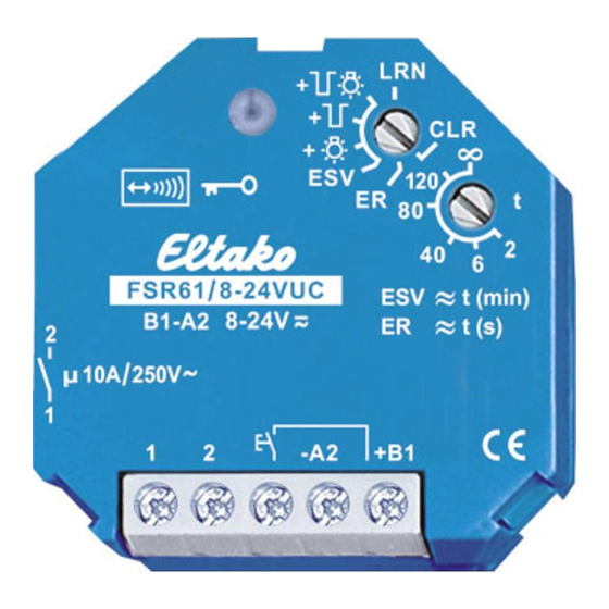 Eltako electronics FSR61/8-24 V UC Mode D'emploi