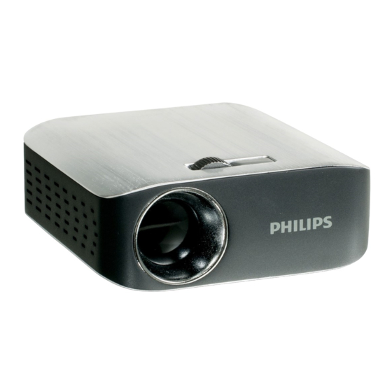 Philips PicoPix PPX2055/F7 Guide D'utilisation