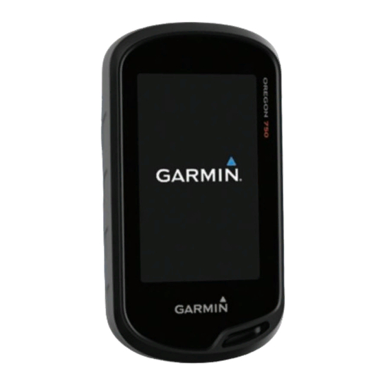 Garmin Oregon 700 Série Manuel D'utilisation