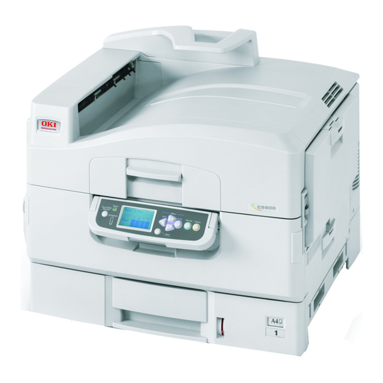 Oki C9800 Série Guide De L'utilisateur