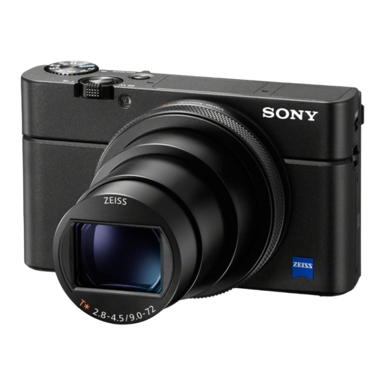 Sony DSC-RX100M7 Guide D'aide