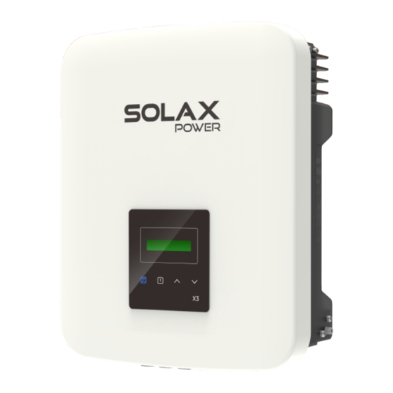 Solax X3-MIC G2 Serie Manuel D'utilisation