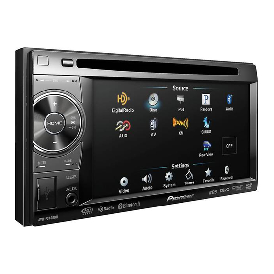 Pioneer AVH-P4400BH Mode D'emploi