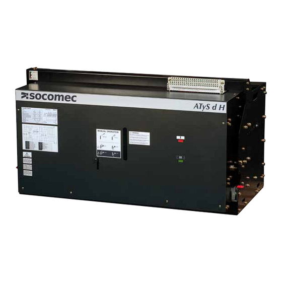 socomec ATyS Serie Manuel D'utilisation