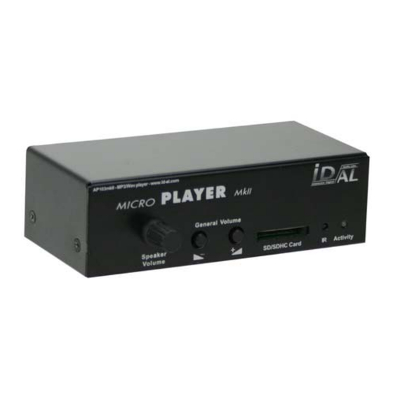 waves system MicroPlayer mkII Mode D'emploi