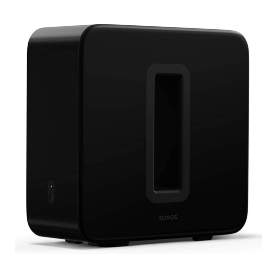 Sonos SUB Guide Du Produit