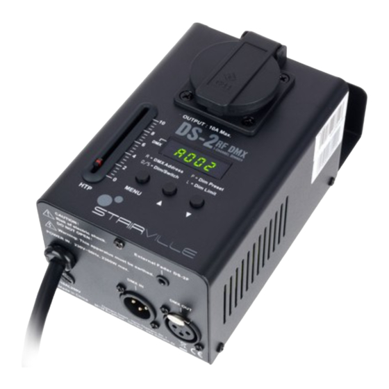thomann Stairville DS-2 RF DMX Notice D'utilisation
