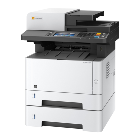 Triumph Adler P-3527w MFP Manuel D'utilisation