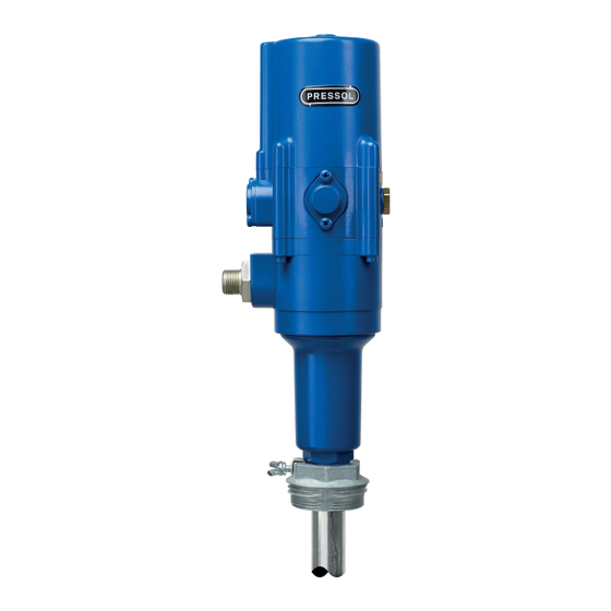 Pressol Pompe pneumatique huile 5:1 Notice D'utilisation