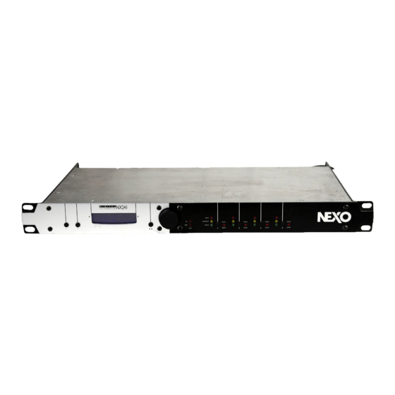 Nexo NX241 Manuels