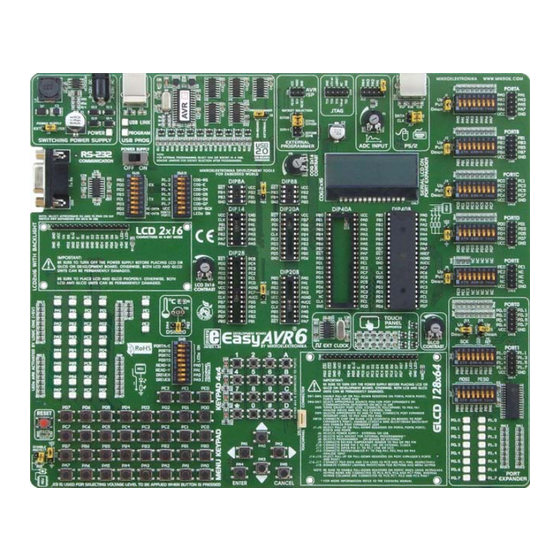 mikroElektronika EasyAVR 6 Manuel Utilisateur