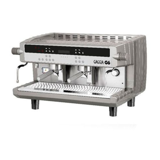 Gaggia G6 Mode D'emploi