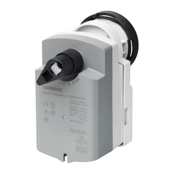 Siemens GQD 9 Serie Fiche Technique
